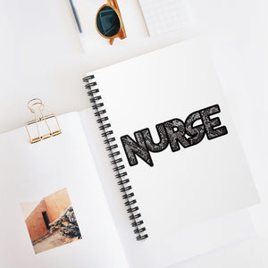 Bold Nurse Snake Print Spiral Notebook - Ruled Line
