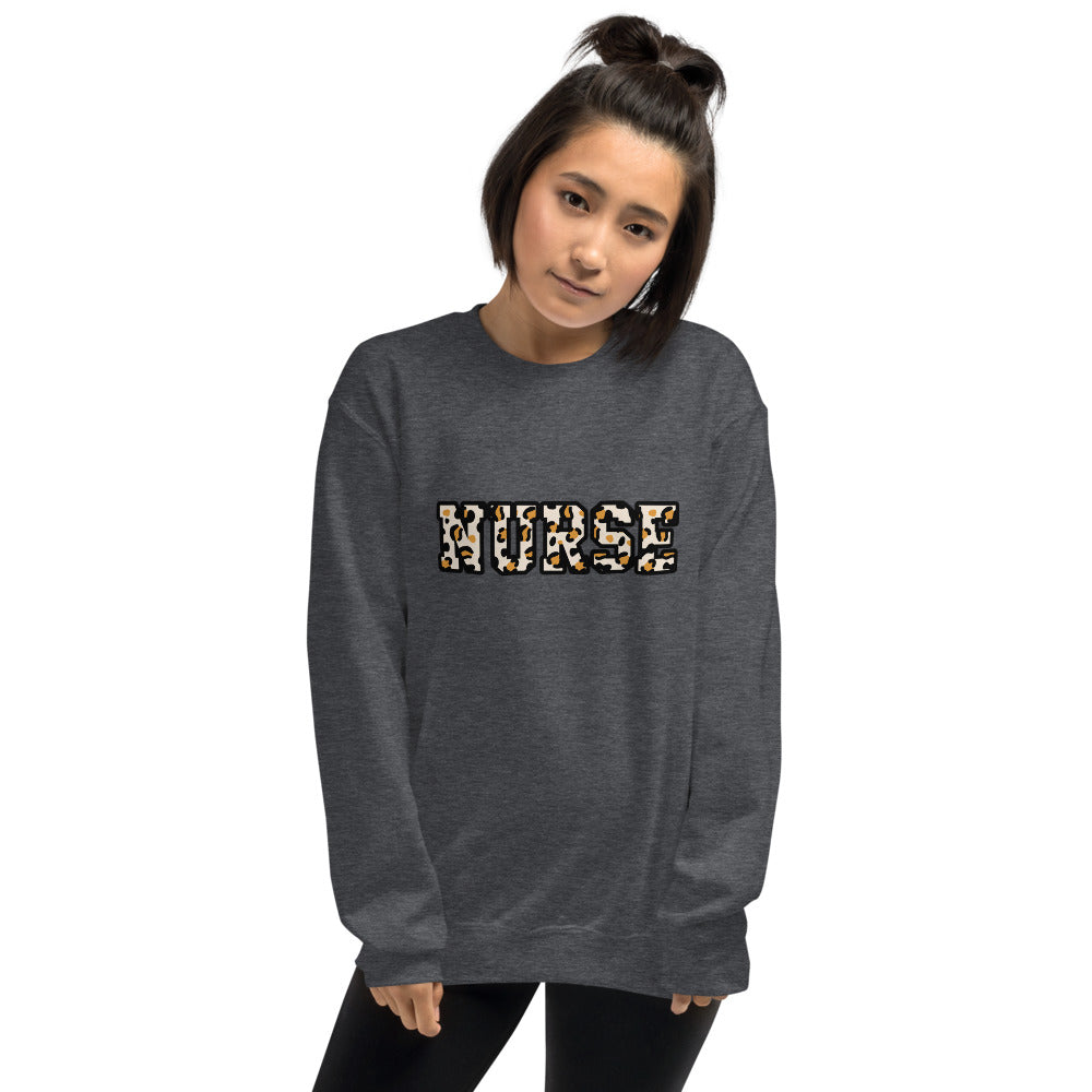 Block Cheetah Nurse Unisex Sweatshirt