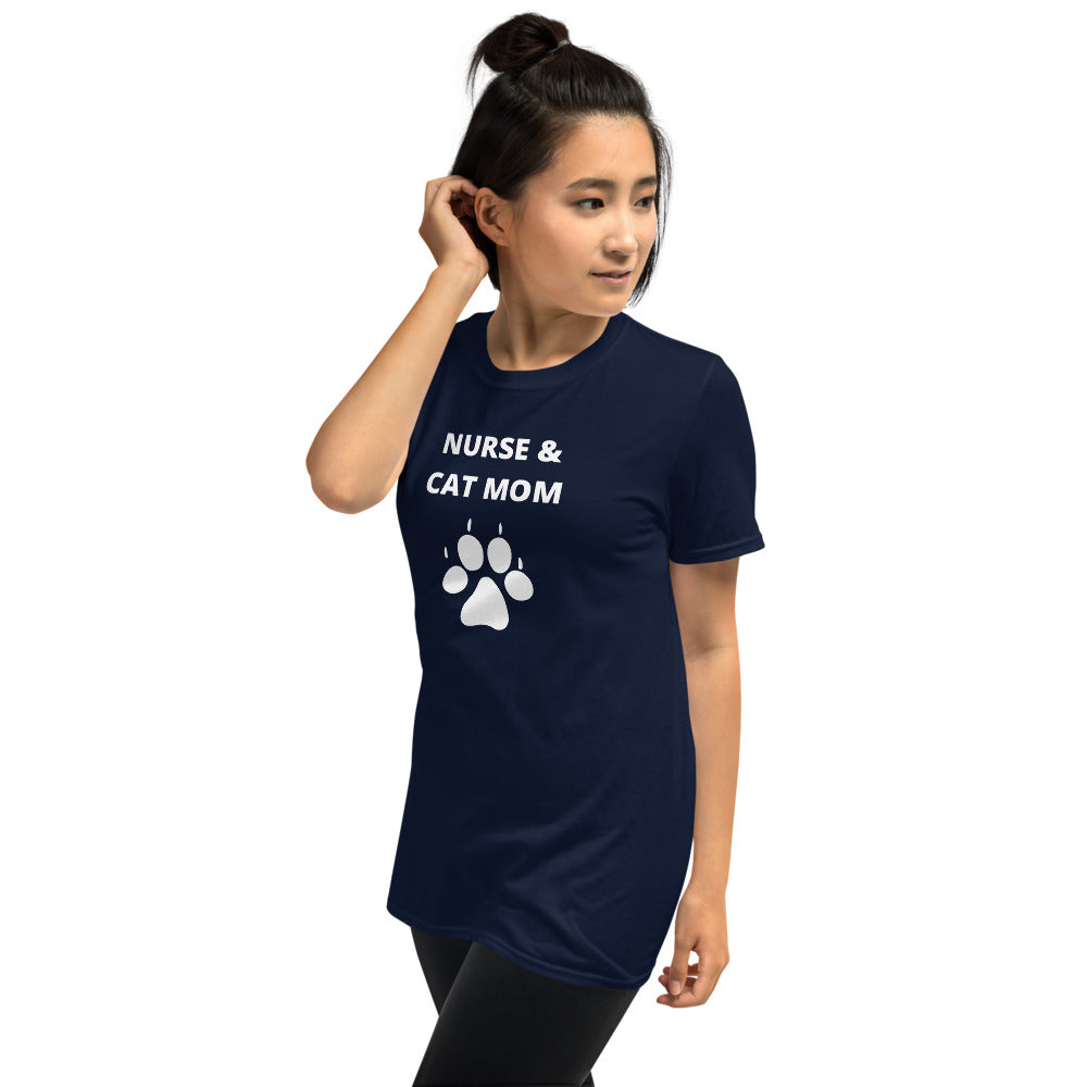 Nurse & Cat Mom Short-Sleeve Unisex T-Shirt