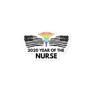 Year Of The Nurse Bubble-free stickers