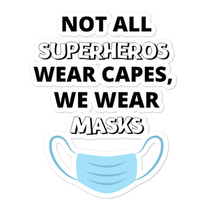Nurses Wear Masks Bubble-free stickers