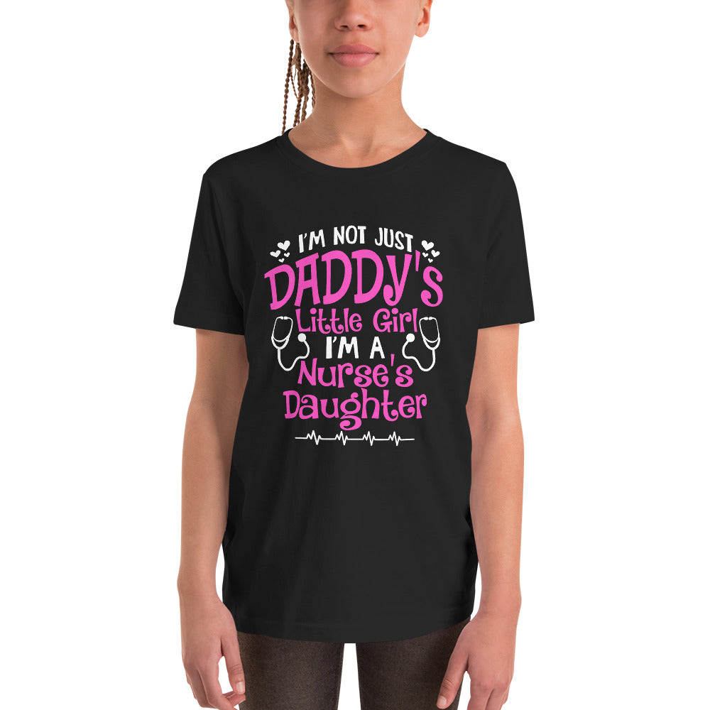 Daddy's Girl and a Nurse's Daughter Youth Short Sleeve T-Shirt