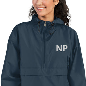 Nurse Practitioner Embroidered Champion Packable Jacket