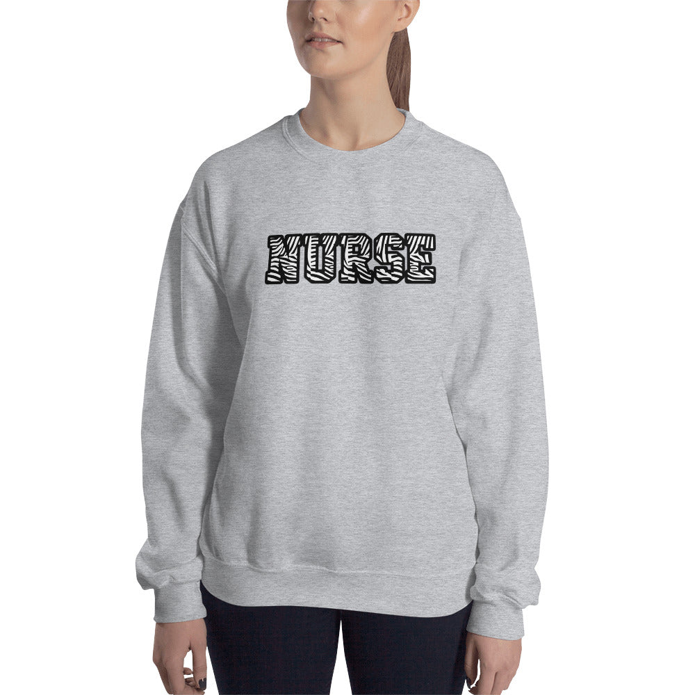 Block Zebra Nurse Unisex Sweatshirt