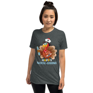 Happy Nurse-giving Short-Sleeve Unisex T-Shirt