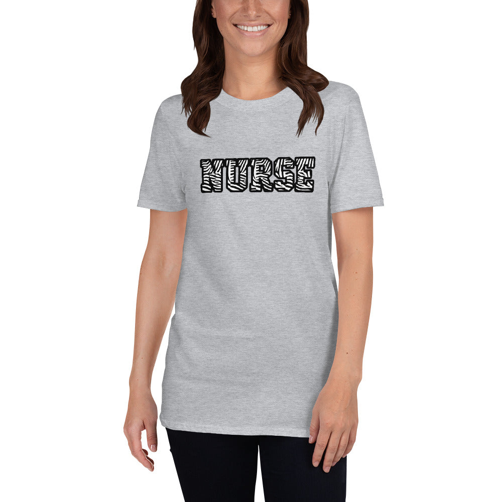 Block Zebra Nurse Short-Sleeve Unisex T-Shirt