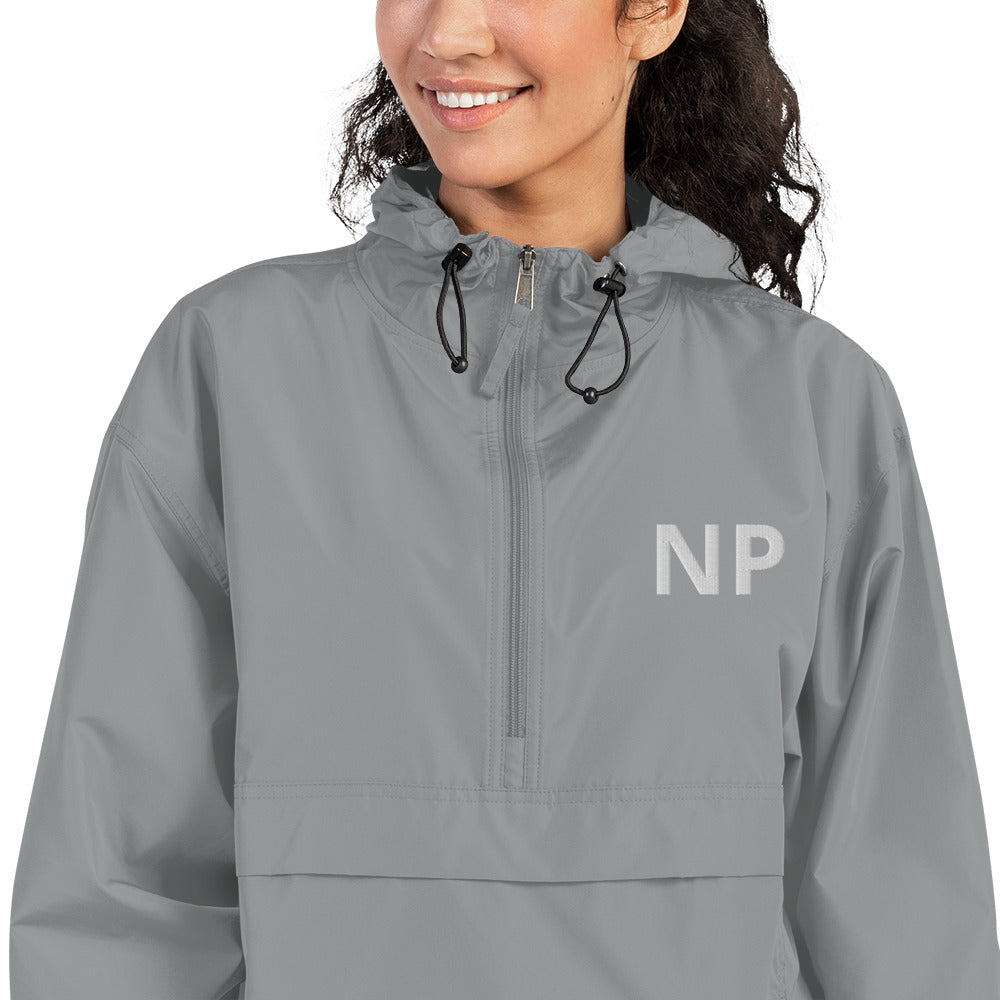 Nurse Practitioner Embroidered Champion Packable Jacket