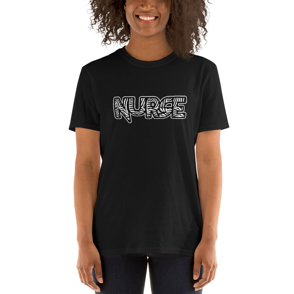 Bold Zebra Nurse Short-Sleeve Unisex T-Shirt