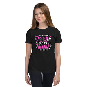 Mommy's Girl and a Nurse's Daughter Youth Short Sleeve T-Shirt