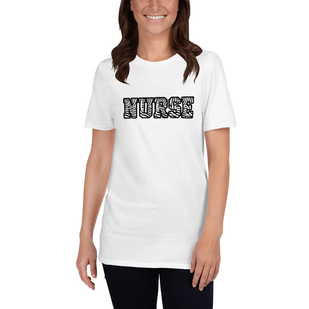 Block Zebra Nurse Short-Sleeve Unisex T-Shirt