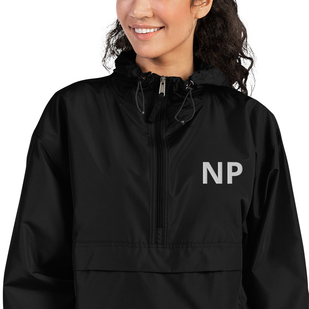 Nurse Practitioner Embroidered Champion Packable Jacket