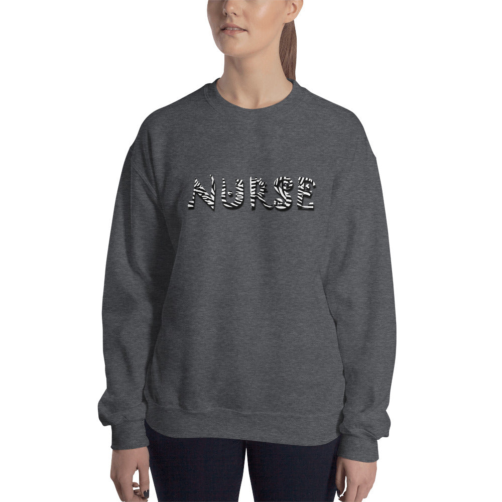 Zebra Nurse Unisex Sweatshirt