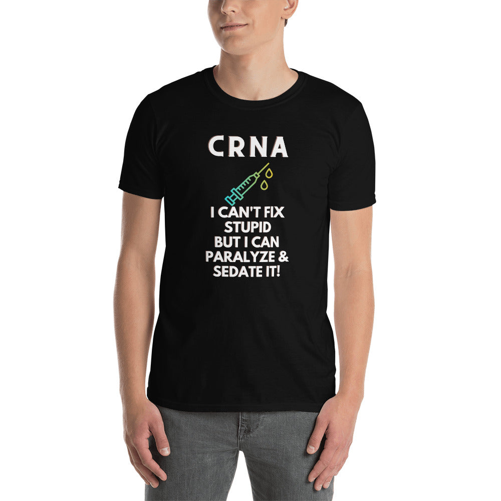 CRNA Sedate It! Short-Sleeve Unisex T-Shirt