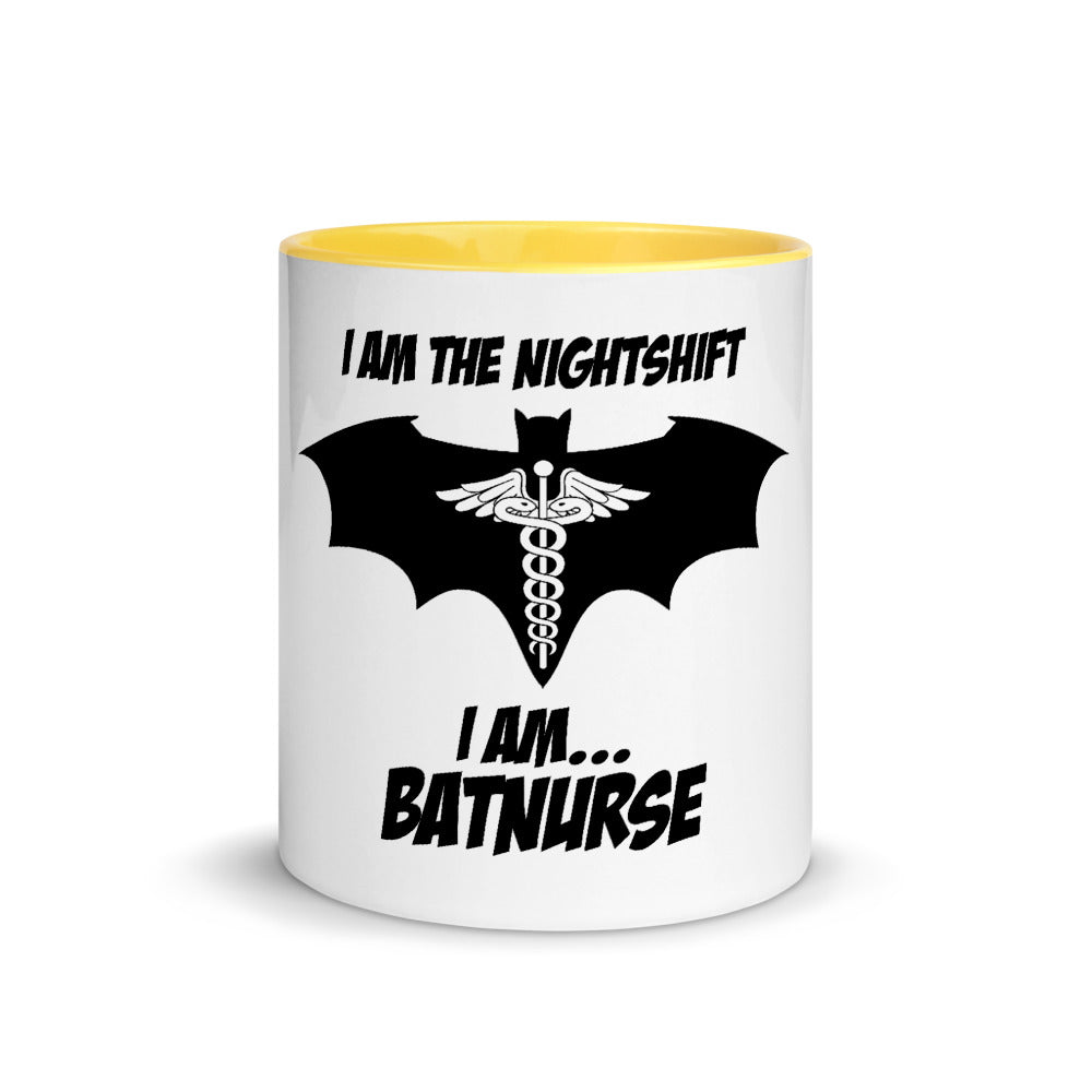 Night Shift BatNurse Mug with Color Inside