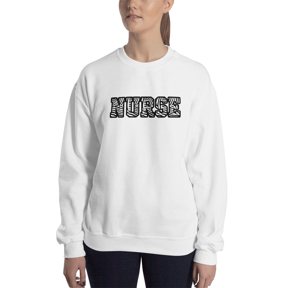 Block Zebra Nurse Unisex Sweatshirt