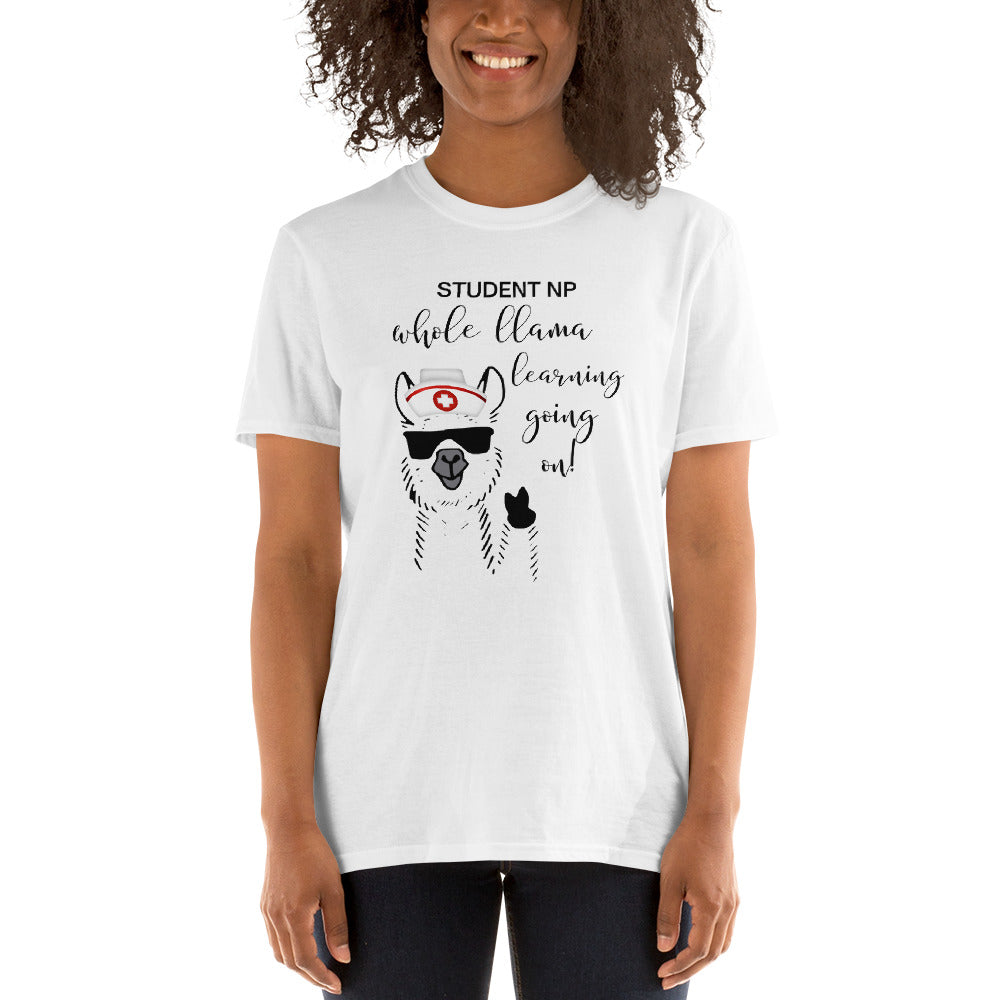 Llama NP Student Short-Sleeve Unisex T-Shirt