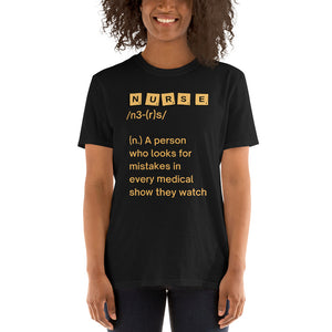 Nurse Definition Short-Sleeve Unisex T-Shirt