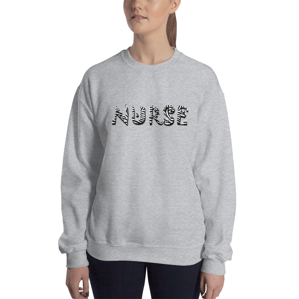 Zebra Nurse Unisex Sweatshirt