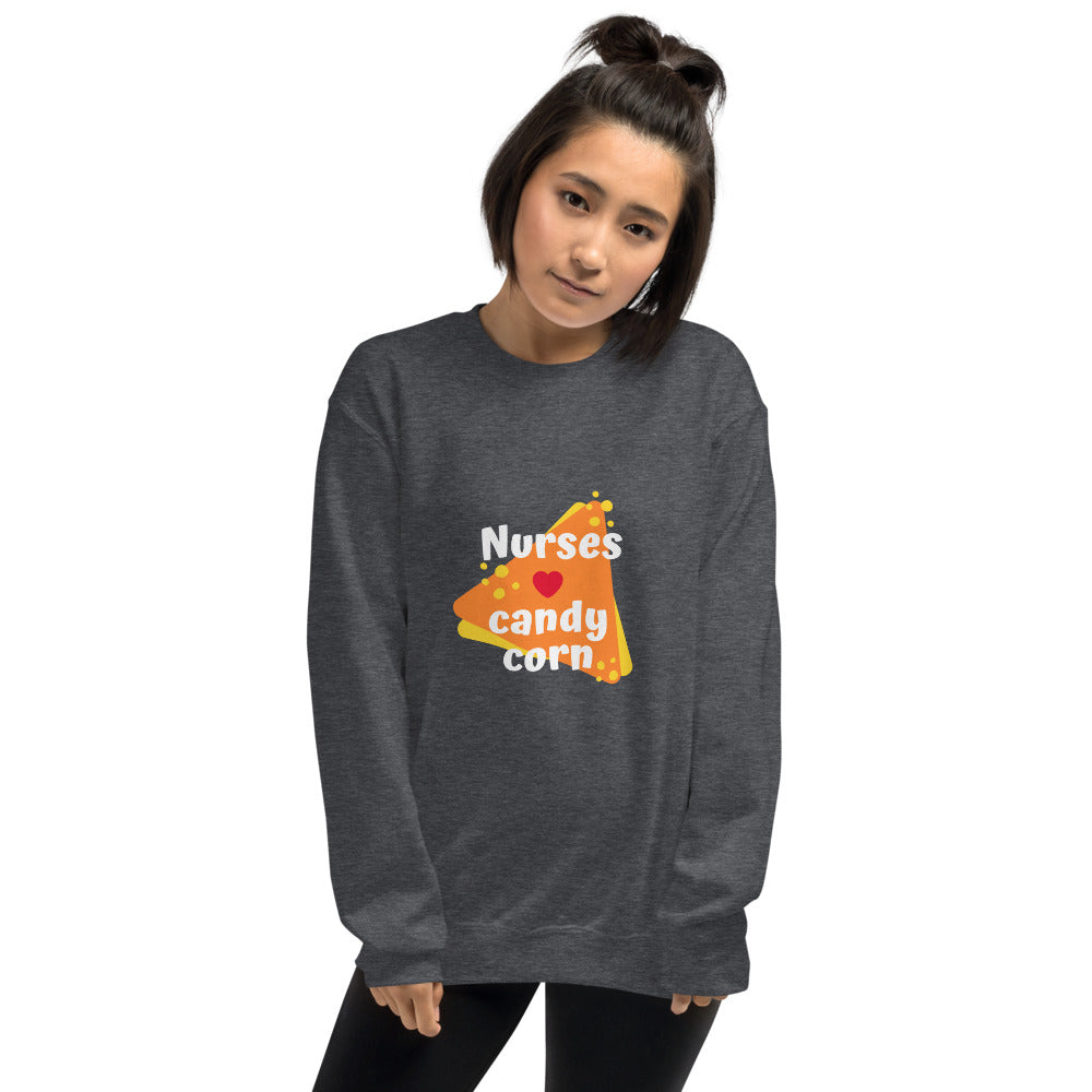 Nurse's Love Candy Corn Unisex Sweatshirt