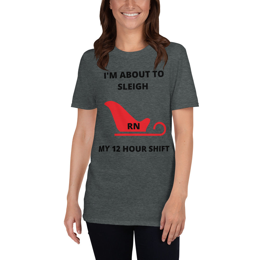 Nurse Sleigh Short-Sleeve Unisex T-Shirt