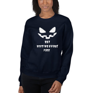 Resting Nurse Face Halloween Edition Unisex Sweatshirt