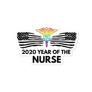 Year Of The Nurse Bubble-free stickers