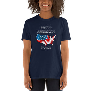 Proud American Nurse Short-Sleeve Unisex T-Shirt