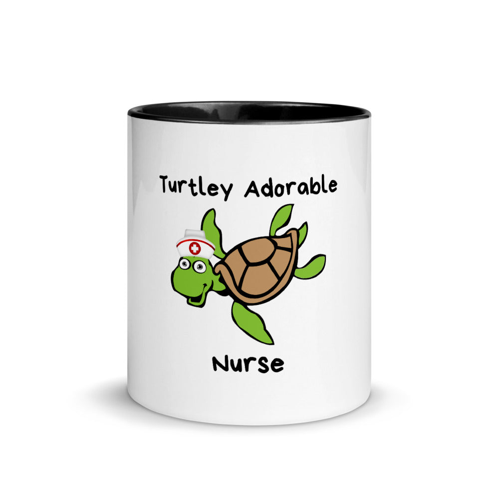 Turtley Adorable Nurse Mug with Color Inside