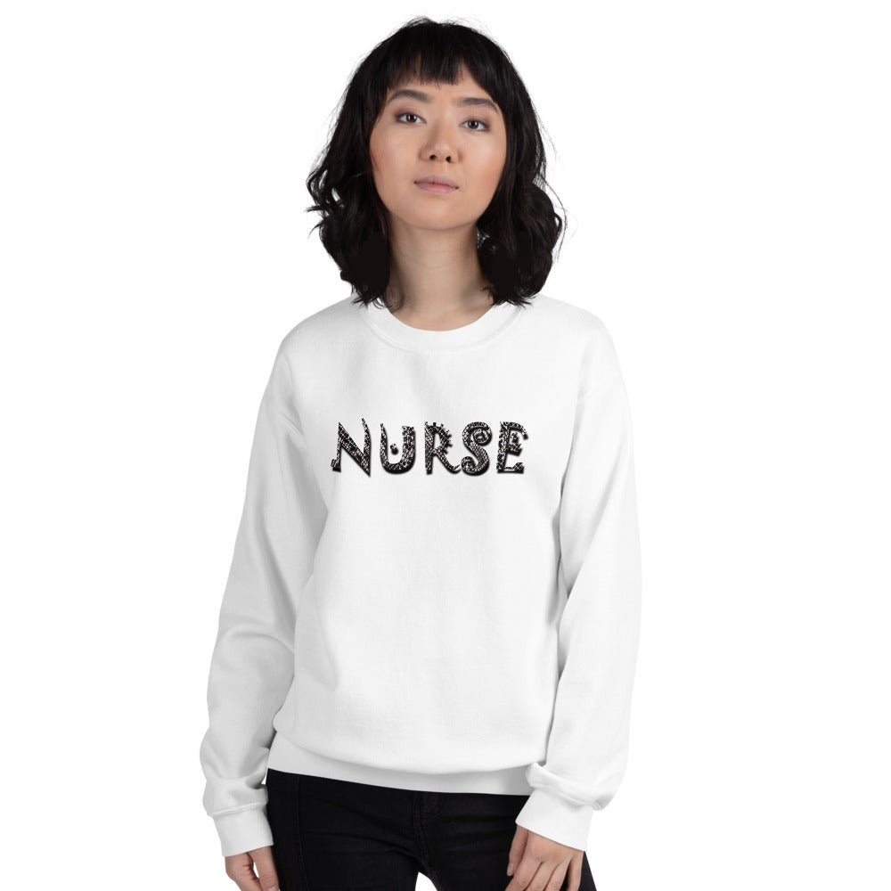 Snake Print Nurse Unisex Sweatshirt