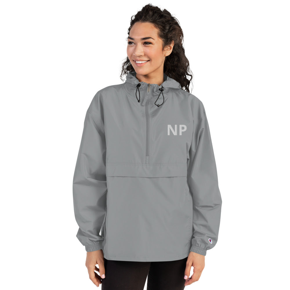 Nurse Practitioner Embroidered Champion Packable Jacket