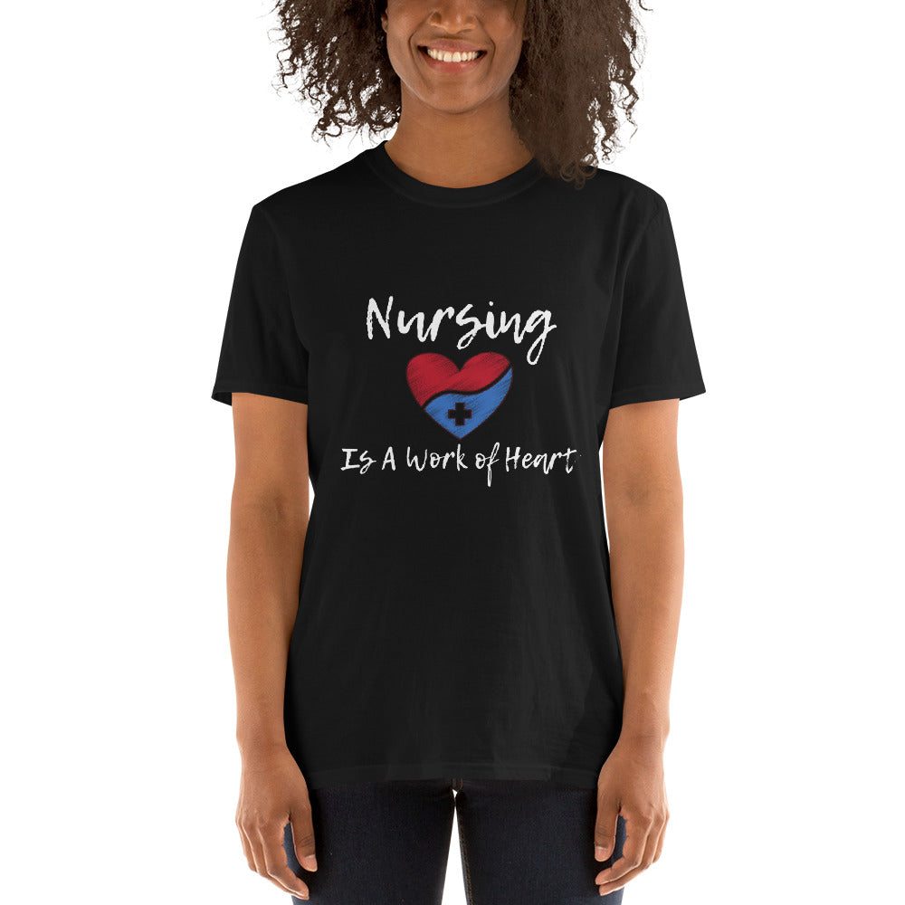 Nursing Is A Work Of Heart Short-Sleeve Unisex T-Shirt