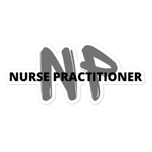 Nurse Practitioner Bubble-free stickers