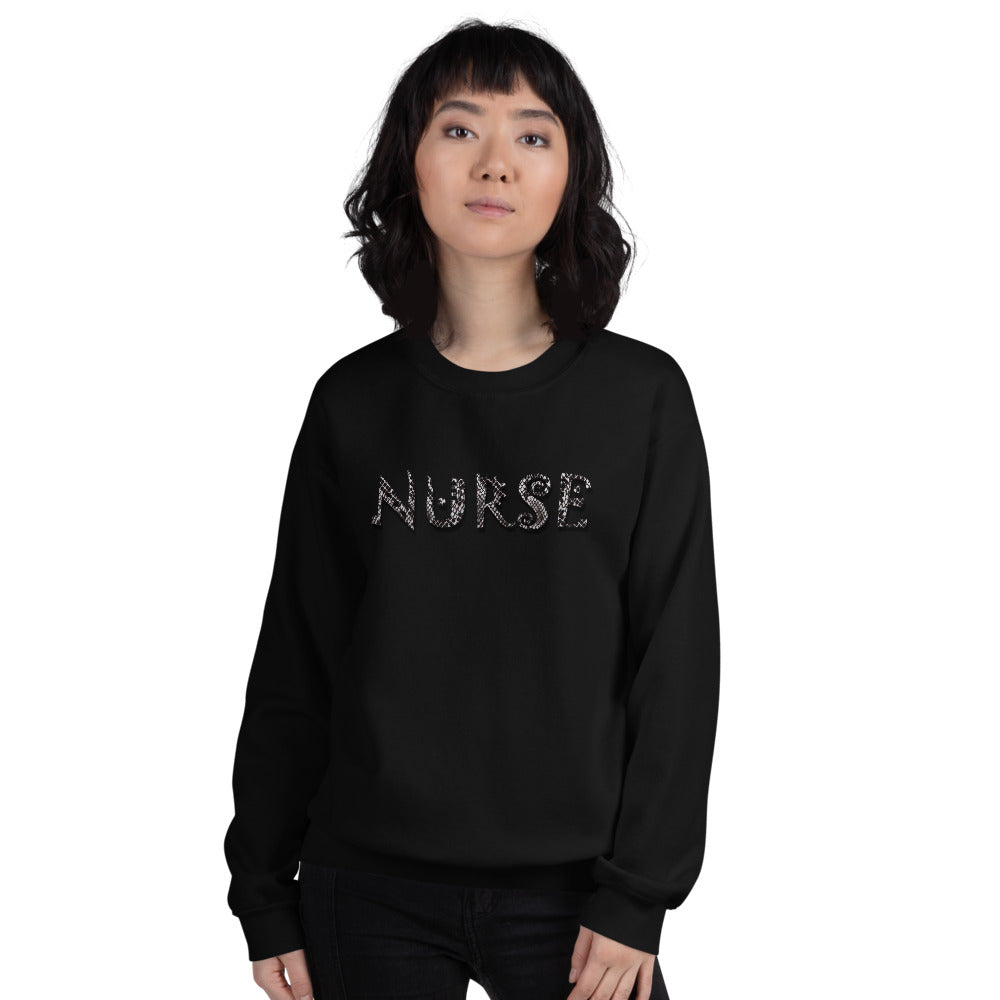 Snake Print Nurse Unisex Sweatshirt