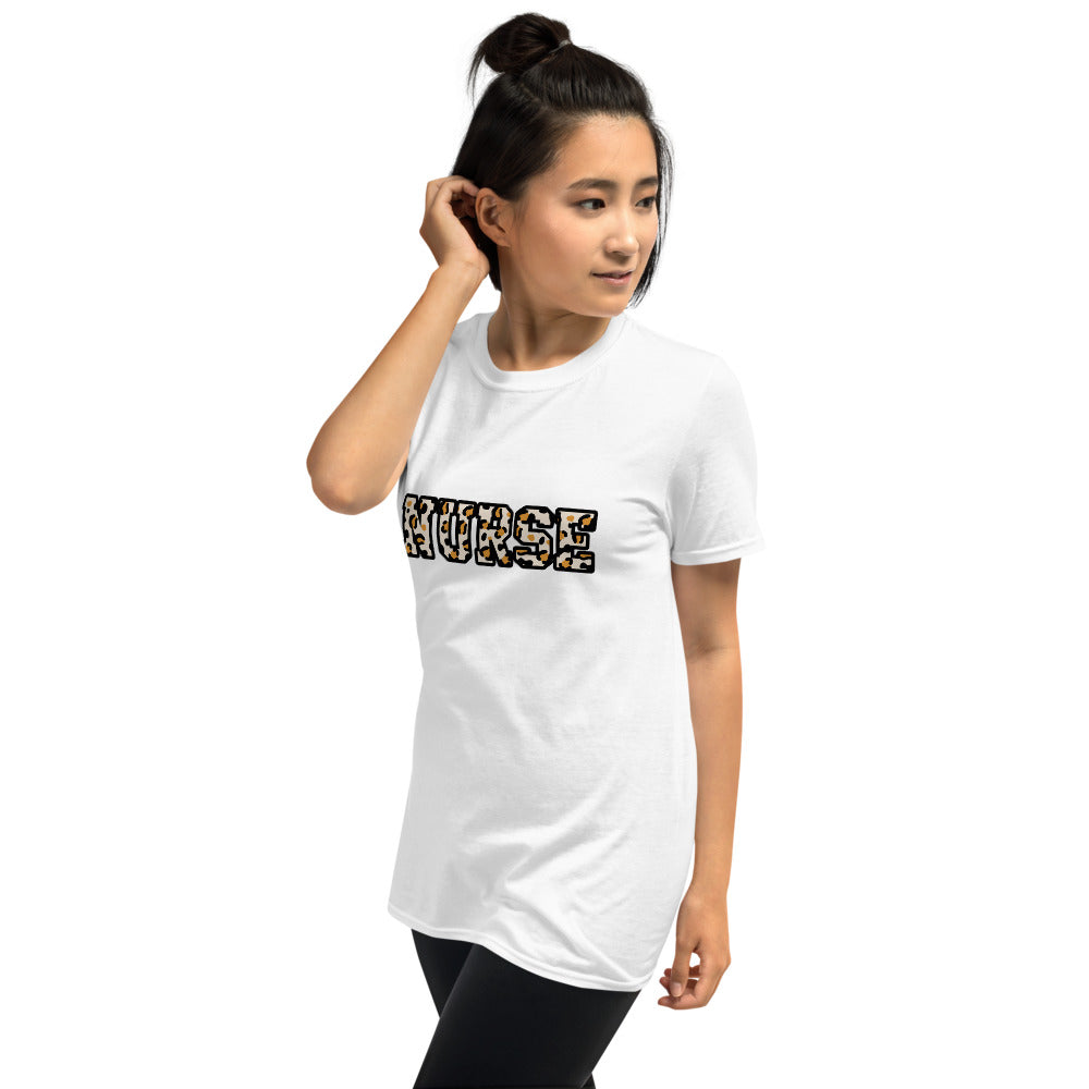 Block Cheetah Nurse Short-Sleeve Unisex T-Shirt