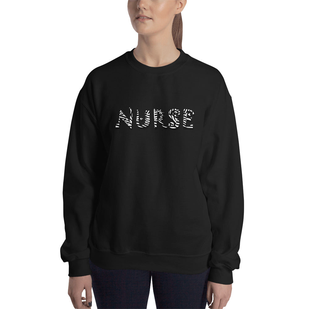 Zebra Nurse Unisex Sweatshirt