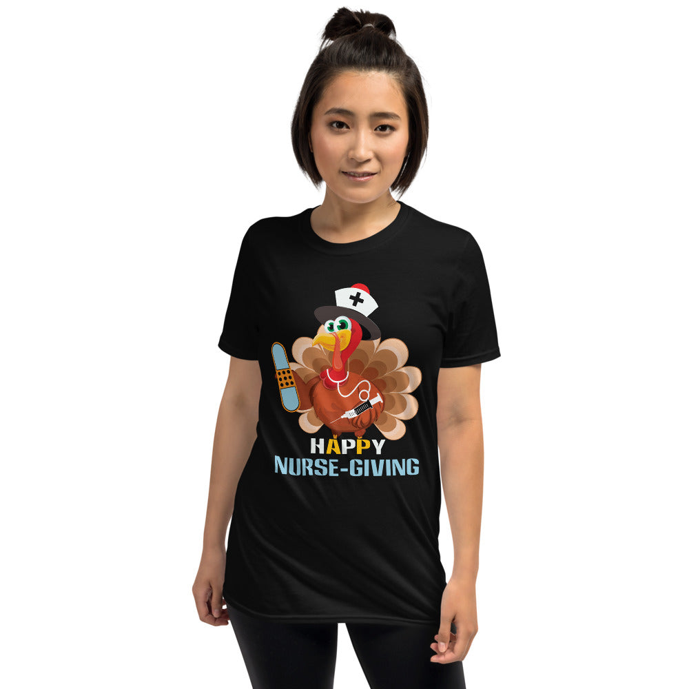 Happy Nurse-giving Short-Sleeve Unisex T-Shirt