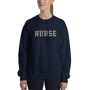 Block Zebra Nurse Unisex Sweatshirt