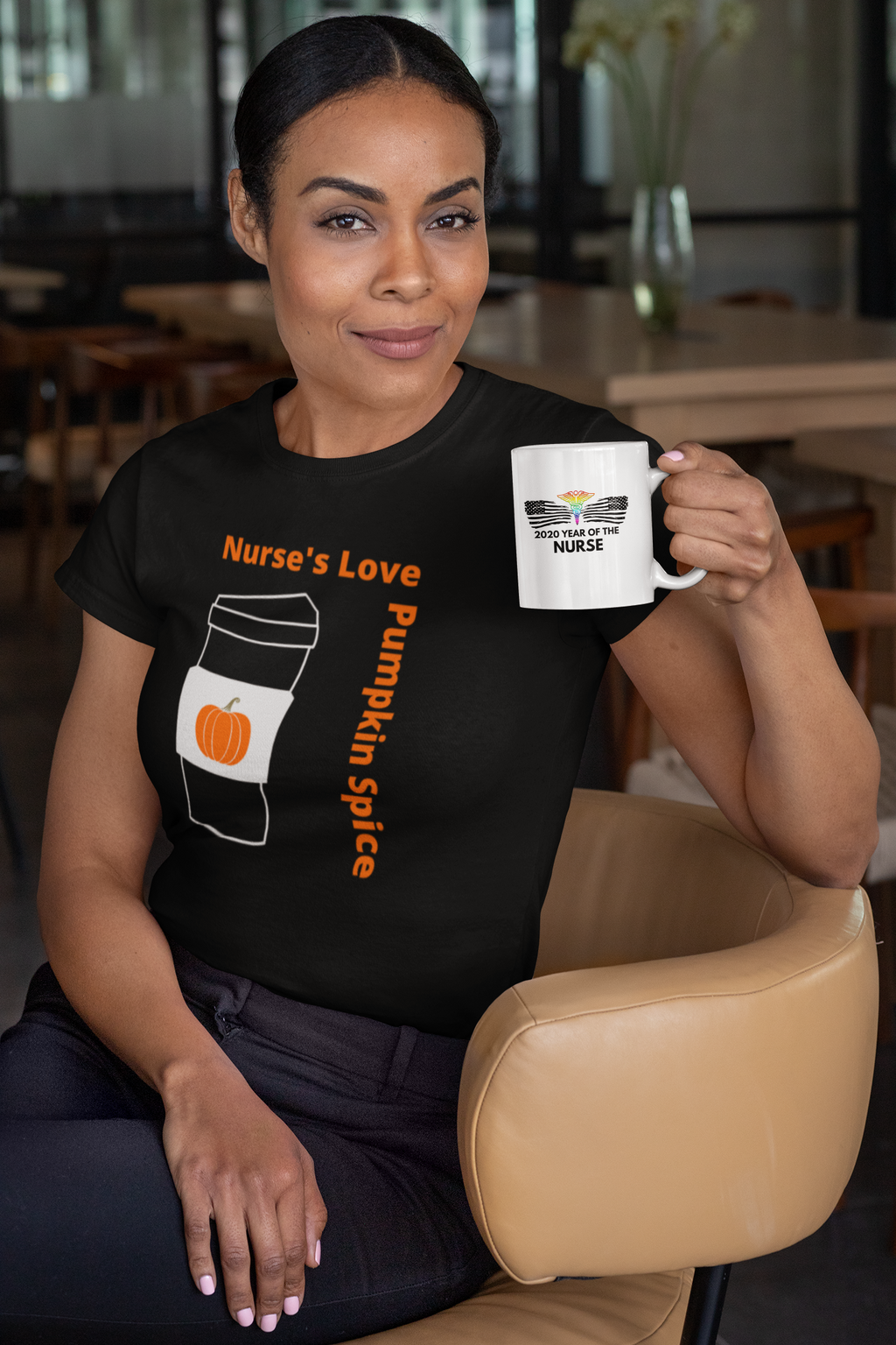 Nurse's Love Pumpkin Spice Short-Sleeve Unisex T-Shirt