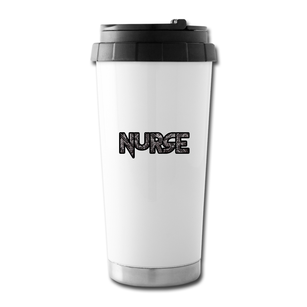 Snake Nurse Travel Mug - white