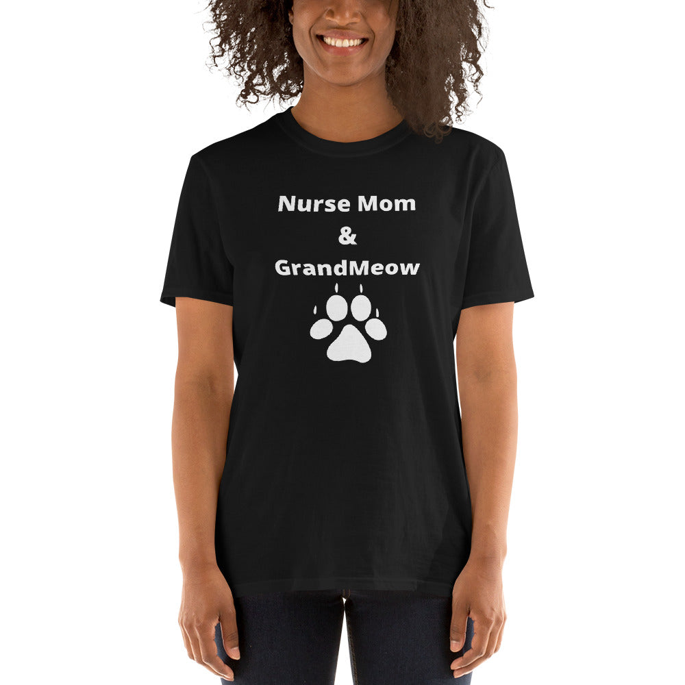 Nurse Mom & GrandMeow Short-Sleeve Unisex T-Shirt