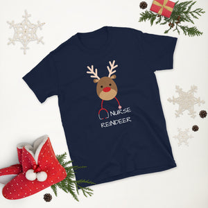 Nurse Reindeer Short-Sleeve Unisex T-Shirt