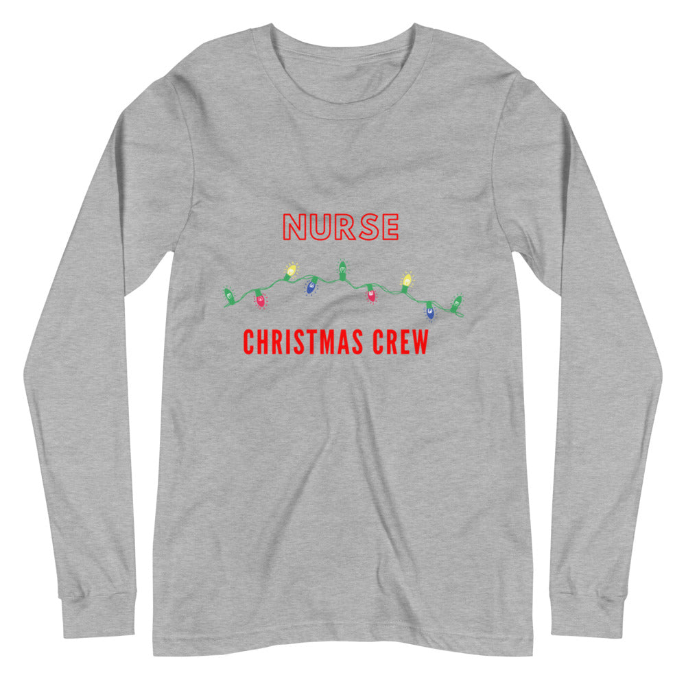 Nurse Christmas Crew Unisex Long Sleeve Tee