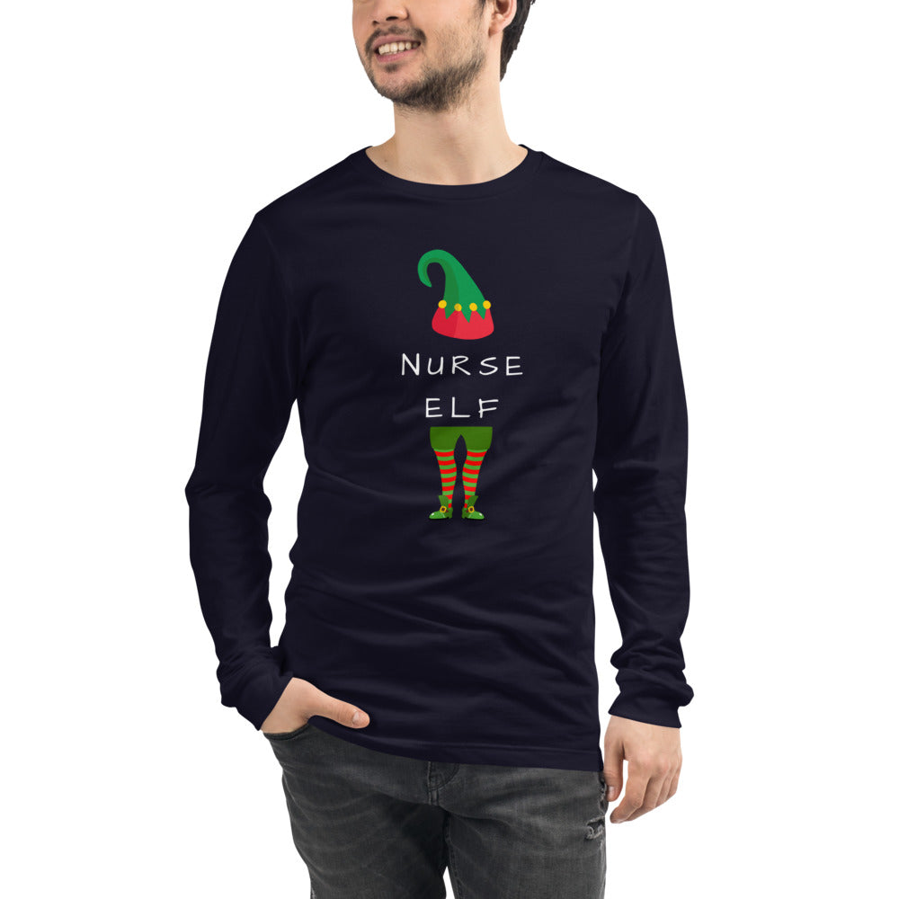 Nurse Elf Unisex Long Sleeve Tee